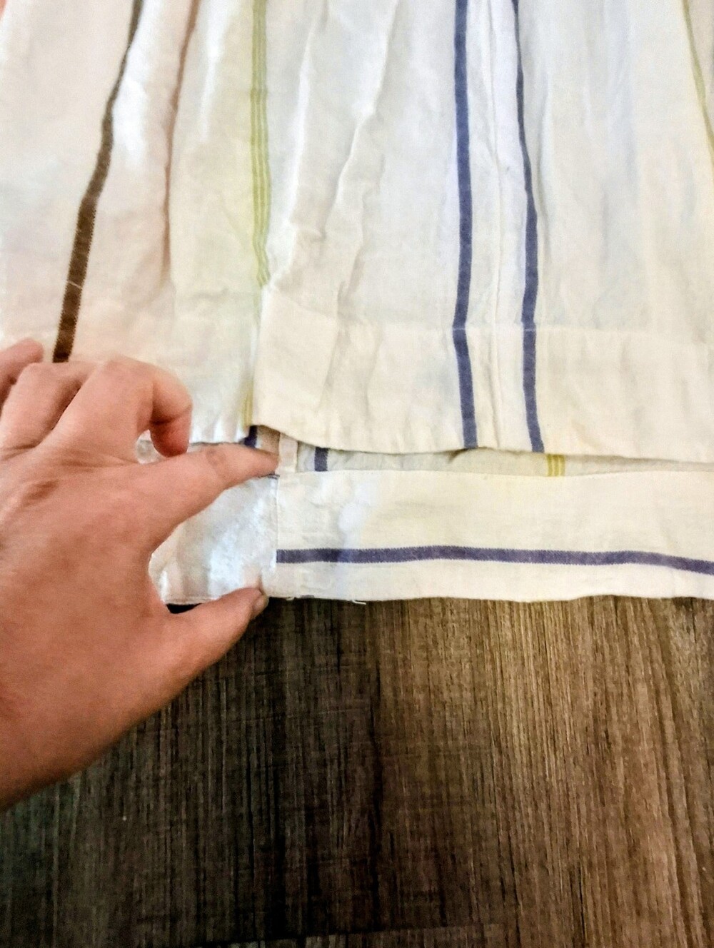 Free People Ivory Striped High-Low Maxi Dress | Boho Button Front Resort Dress L - Picture 7 of 7